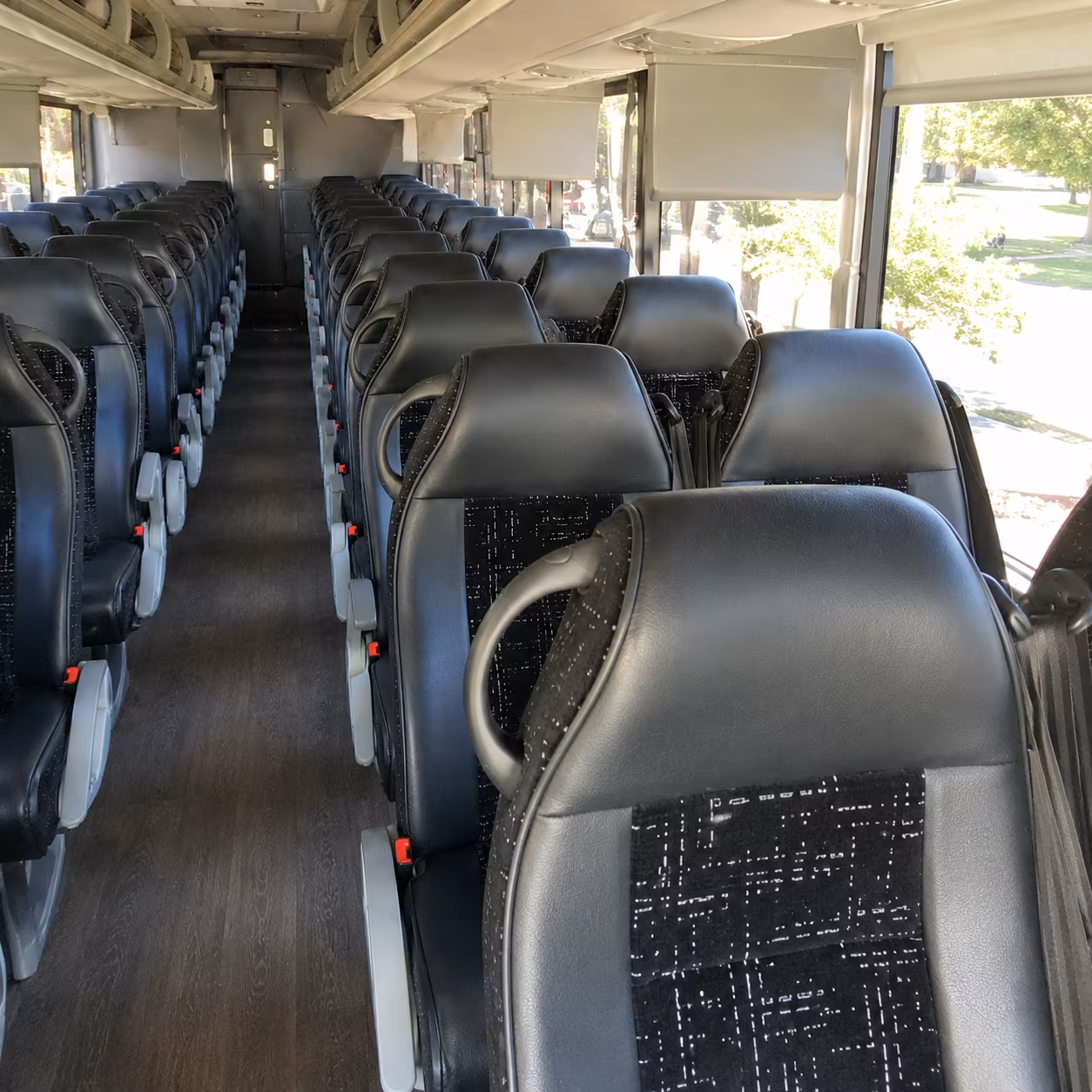 bellevue charter bus interior